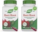 Nature 's Way Beet Root, 1000 mg per servering, 100 vegetariske kapsler (pakke med 2)