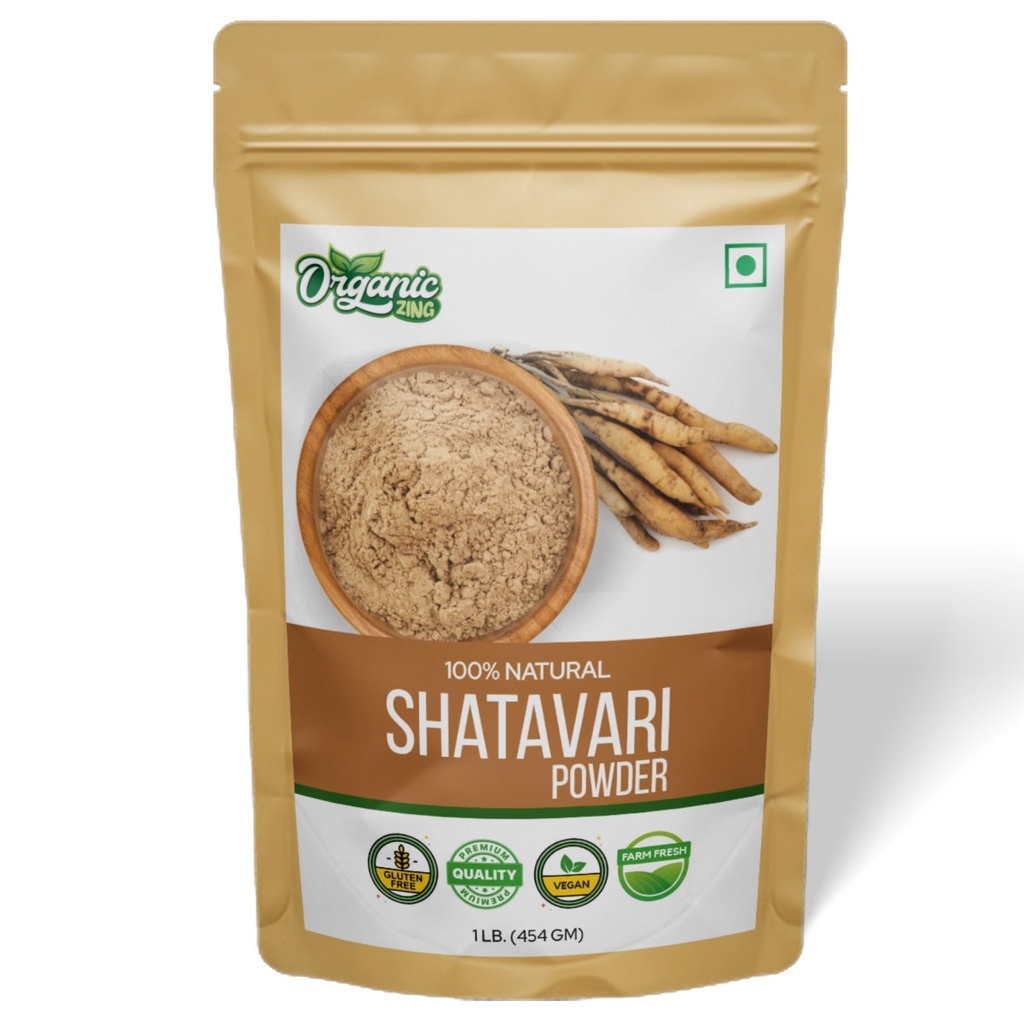 Organic Shatavari Powder for Health 16 oz (454 gram) Pakke med 1 stk.