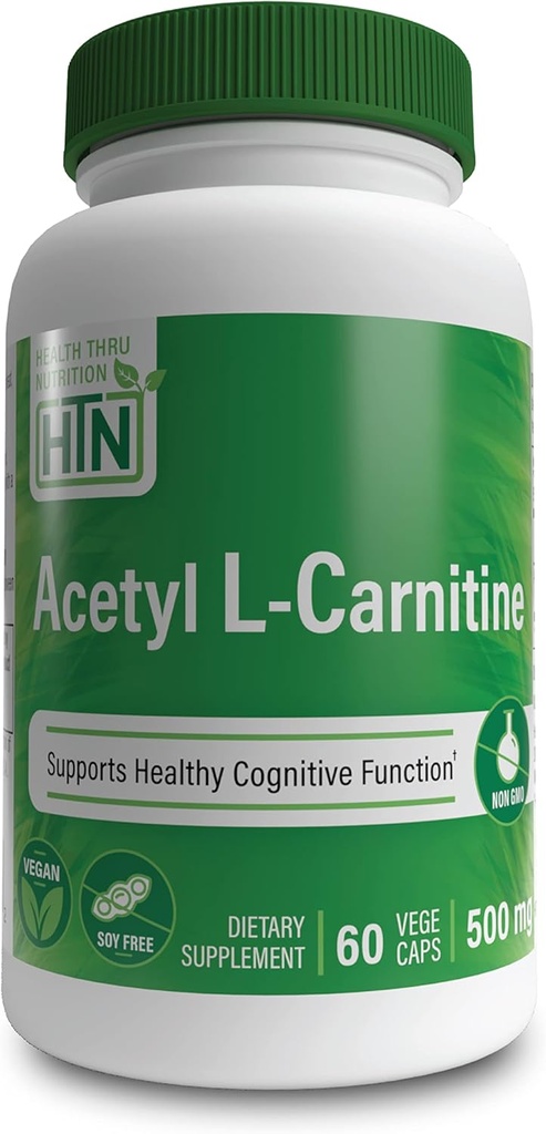 Acetyl L- Carnitin (500 mg, 60 kapsler)