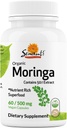 Sewanti Organic Moringa Capsules High Potency - immunsystem og energi booster - Naturlig superfood til Vitality og afgiftning støtte 60 Kapsler 500mg