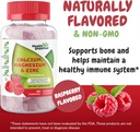 Calcium Magnesium & Zink + D-vitamin Gummier • 124; Knoglehelbred • Immunenergi og muskelfunktion • 124; Daglig kost • Vitamin Supplement • 124; For voksne, Teens • 124; Frugt Raspberry Flavor