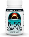 Source Naturals B- 50 Complex, Understøtter energiproduktion * - 50 tabletter