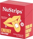 NuStrips ™ Fast- Opløsning Energistrips med 50mg koffein, L- Theanine & Vitamin B12 - Instant Energy & Focus uden Jitters eller Crash - Arbejder hurtigere end kaffe - Lindrende kanel (30 Pack)