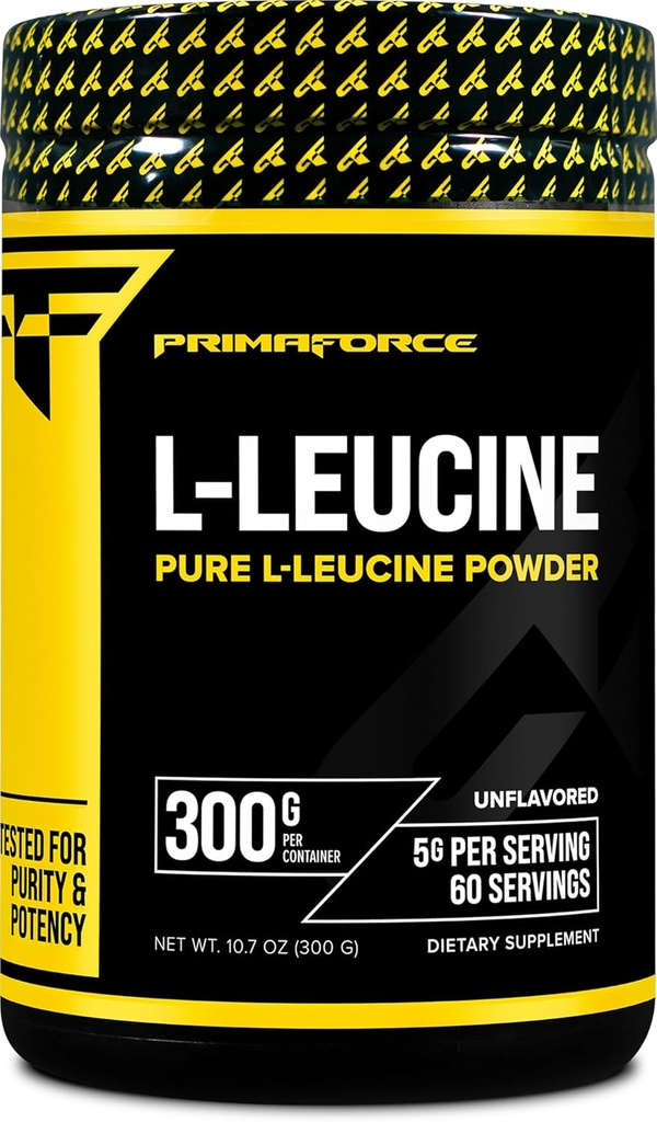 Primaforce L- Leucine (300 mormor; 124; 60 servering) - Pure L- Leucine Powder, 5 mormor Per Servering