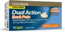 GoodSense Dual Action Acetaminophen and Ibuprofen (NSAID) Tablets, 250 mg / 125 mg, Rygsmerter, 144 Count