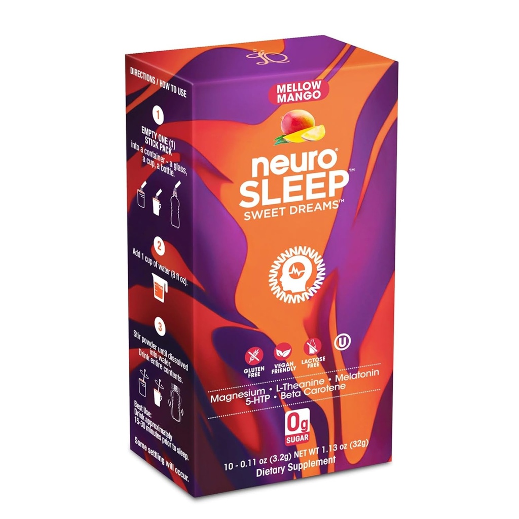 Neuro Sleep Mellow Mango, Powder Stick (pakning med 10)
