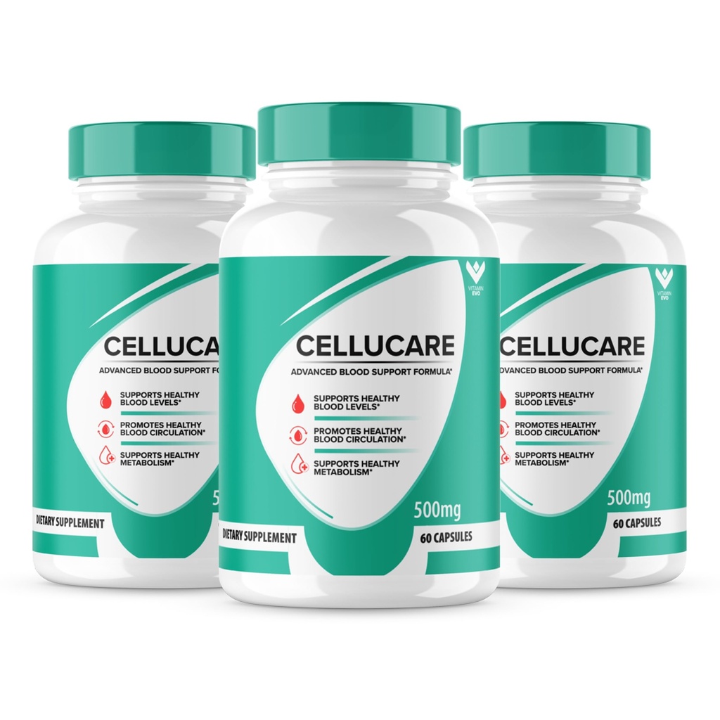 (3 Pack) Cellucare Advanced Blood Support Formel Supplement - Cellucare Blodkapsler - Maksimal styrke, Cellucare alle naturlige behandling, Cellu Care Pills Blood Support Anmeldelser (180 Caps)