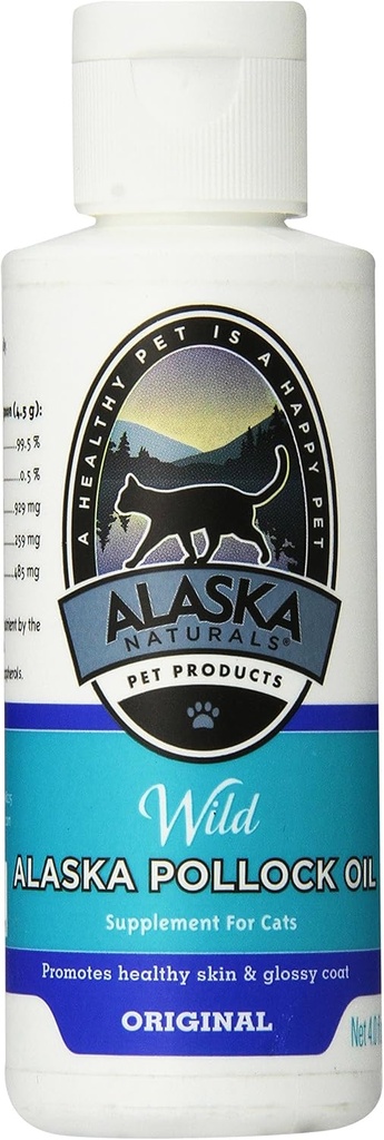 Alaska Naturals Pet Products Pollock Olie til hunde, 4 -Ounce flaske