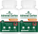 11-in-1 Adrenal Support, Cortisol Supplement med pantothensyre og Ashwagandha - Understøtter sund binyrefunktion, energi og afslapning - 120 kapsler