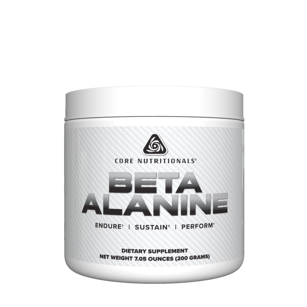 Core Nutritionals Beta Alanine Powder Mest124; Understøtter Styrke, Muskel Performance, & Endurance Mest124; Hjælper Reducere Muskulært Træthed Mest124; 200 Bedste (Unflavored)