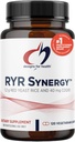 Design for sundhed RYR Synergy - Red Yeast Rice Supplement - 1200mg Red Yeast Rice + CoQ10 til støtte for hjerte-kar-sundhed + vedligeholdelse af Lipidniveauer i normalområdet (120 kapsler)