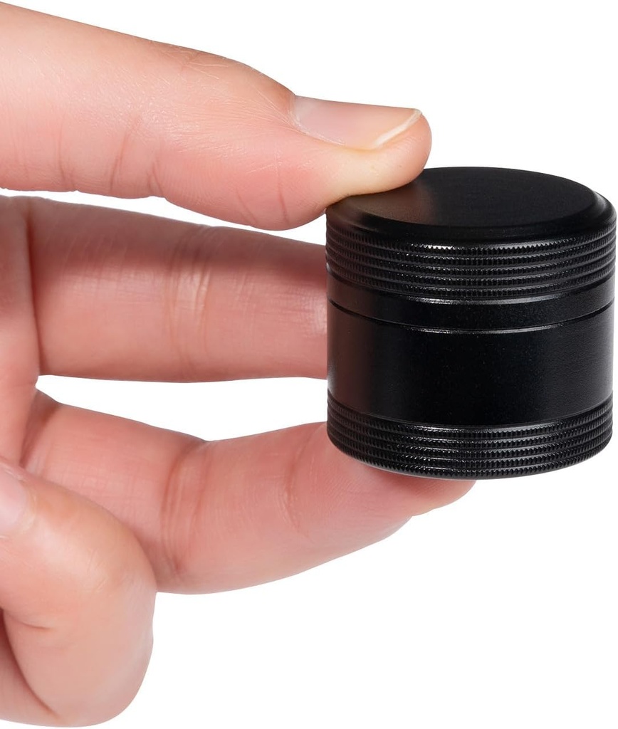 Metal Pill Box Pocket Purse Størrelse - Vandtæt Daily Pill Container, Single Aluminium Pill Case Portable Compact Round Medicine Arrangør Pill Holder for Medicin, Fiskeolier Vitaminer