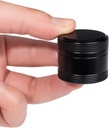 Metal Pill Box Pocket Purse Størrelse - Vandtæt Daily Pill Container, Single Aluminium Pill Case Portable Compact Round Medicine Arrangør Pill Holder for Medicin, Fiskeolier Vitaminer
