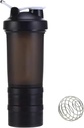 Protein Shaker Flaske med opbevaring Compartments Note 124; Pre-workout, Protein, Supplements Note 124; 16,9 oz (500 ml) [Sort]
