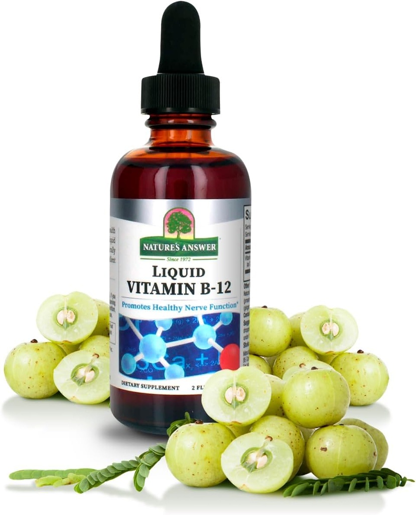 Naturens svar flydende vitamin B-12; fremmer sund nerve funktion & energi niveauer