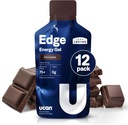 UCAN Edge Energy Gel Shots, Chokolade (12, 2 Ounce Packets) til Løbetræning, Træning, Træning, Fitness, Cykling, Crossfit