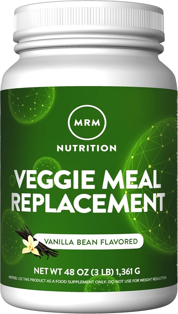 MRM Nutrition Veggie Meal Erstatning Protein Note 124; Vanilla Bean Flavored