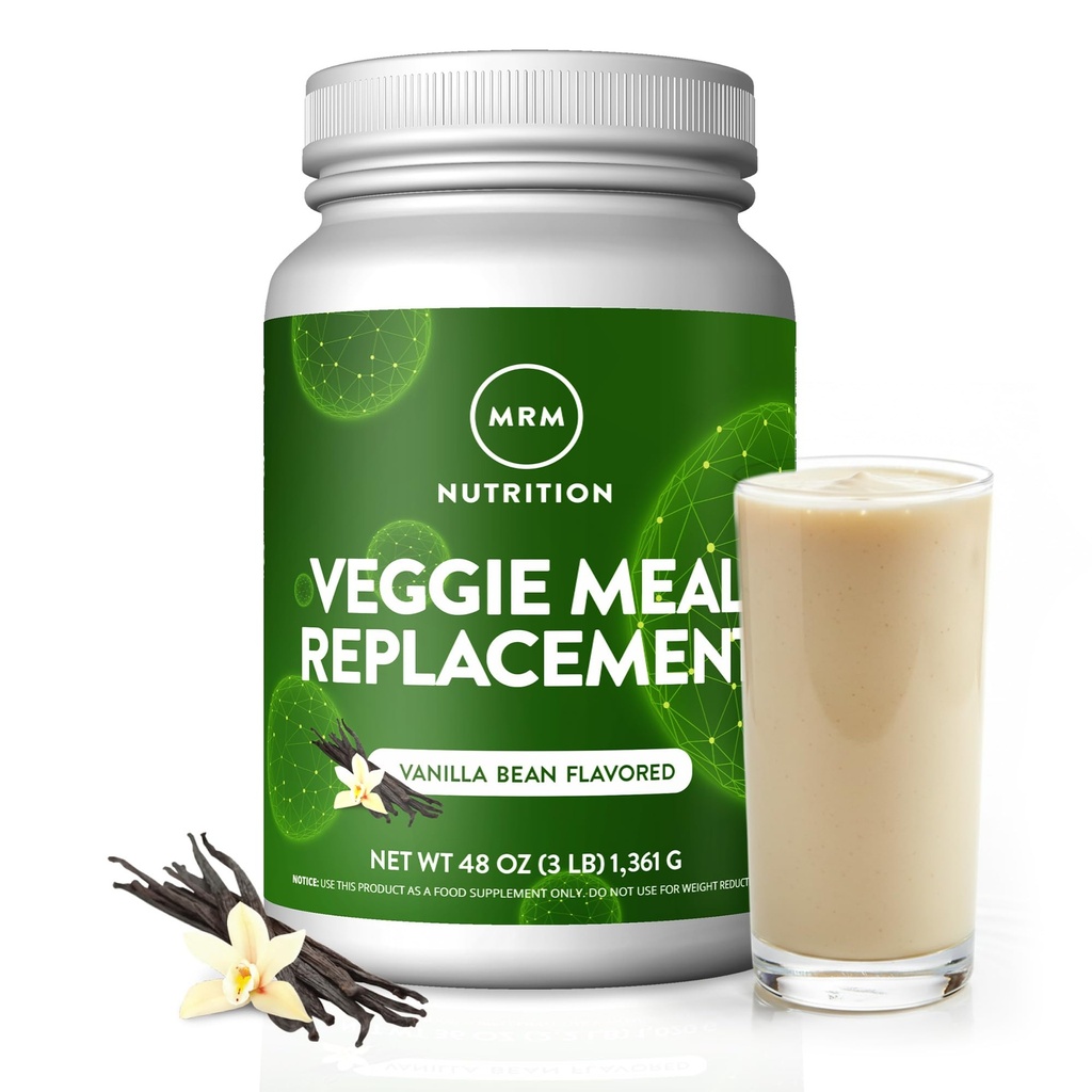 MRM Nutrition Veggie Meal Erstatning Protein Note 124; Vanilla Bean Flavored