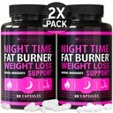 (2 Pack) Nat Time Vægttab piller til kvinder - Avanceret vægttab supplement - Fedtforbrænder til kvinder - Diet piller, der arbejder hurtigt - Belly Fat Burner - Appetite Suppressant - Made in USA