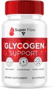 Super Flow SuperFlow Glycogen Support Kapsler, Super Flow Advanced Glycogen Sundhed og Blood Wellness Support, SuperFlow Maksimum Strength Glyco Formel Supplement (60 Kapsler)