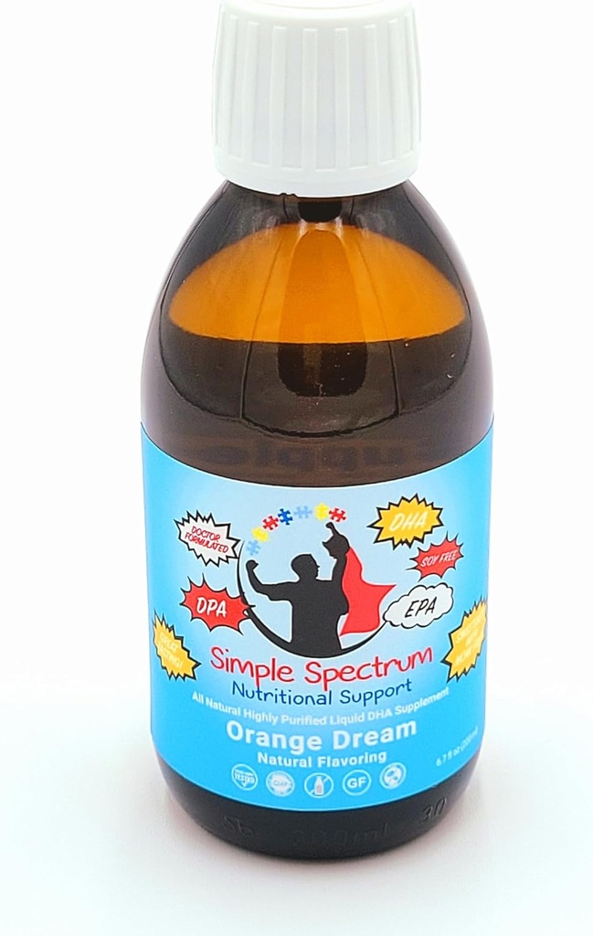 Simple Spectrum, All Natural Fish Oil, Omega 3 DHA supplement