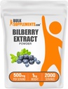 BulkSupplements.com Bilberry Extract Powder - Bilberry Extract Supplement, Herbal Supplement - Vegan & Glulten Free, 500mg per Serving, 1kg (2,2 lbs) (Pack of 1)