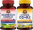 Vitalitown Magnesium Complex & D3- vitamin K2 Bundle (pakke med 2)