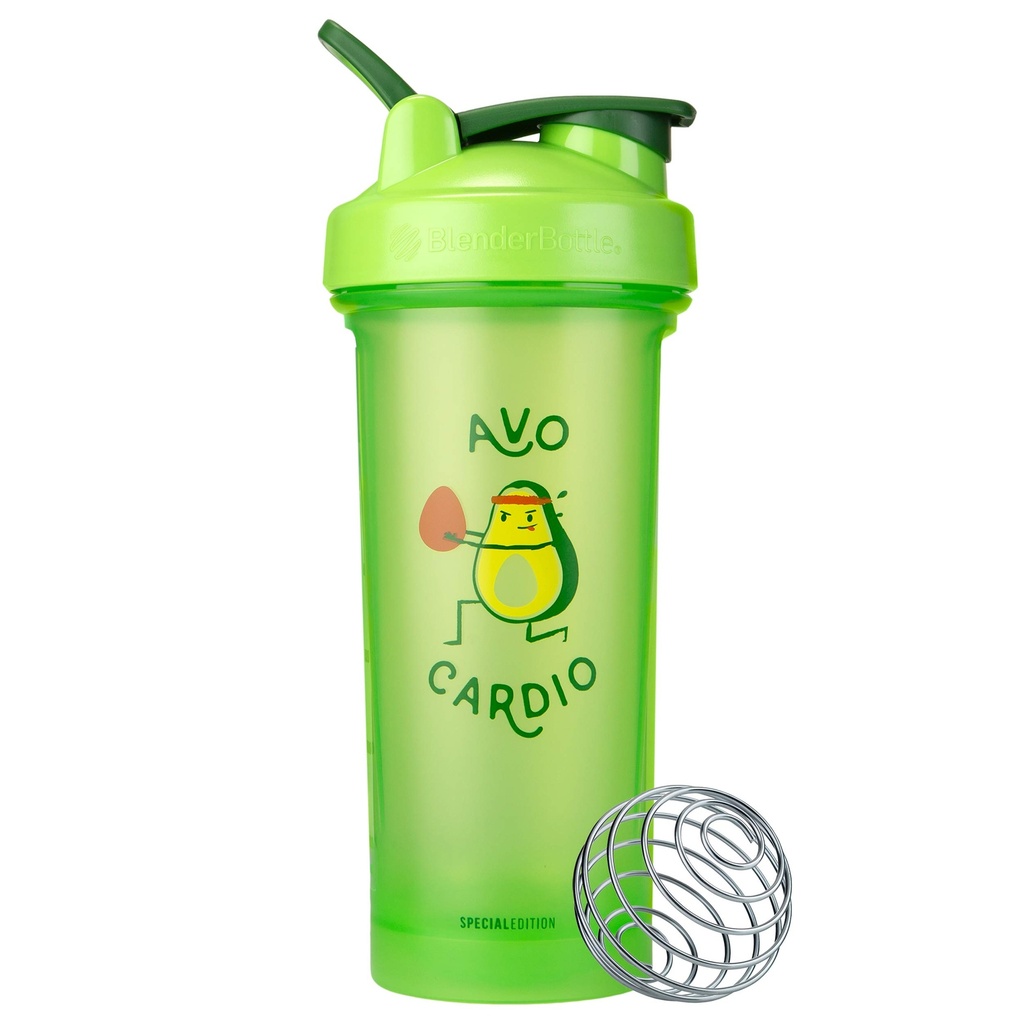 BlenderBottle Just for Fun Classic V2 Shaker Bottle Perfekt til Protein Shakes og Pre Workout, 28-Ounce, Avo Cardio