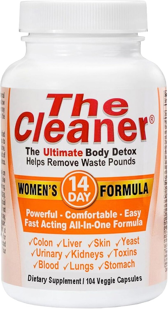 Century Systems The Cleaner Detox, Powerful 14-Day Complete Internal Cleansing Formula for Women, Support Digestive Health, 104 Vegetarian Capsules