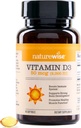 NatureWise Vitamin D3 2000iu (50 mcg) 90- Day Supply for immunforsvar, sund muskelfunktion, og Knoglesundhed - non-GMO, Gluten Free in Organic Extra Virgin Olivenolie, (Mini Softgel), 90 Greve