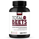 Kraftfaktor Total Beets Blodtrykssupport med Grape Seed Extract og ikke GMO Beet Root Powder for Heart Health, Circulation, & Blood Flow, 120 Tæl