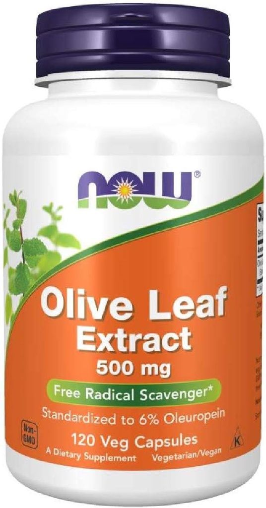 Nu fødevarer Olive Leaf Extract 500 Mg, 120 CT