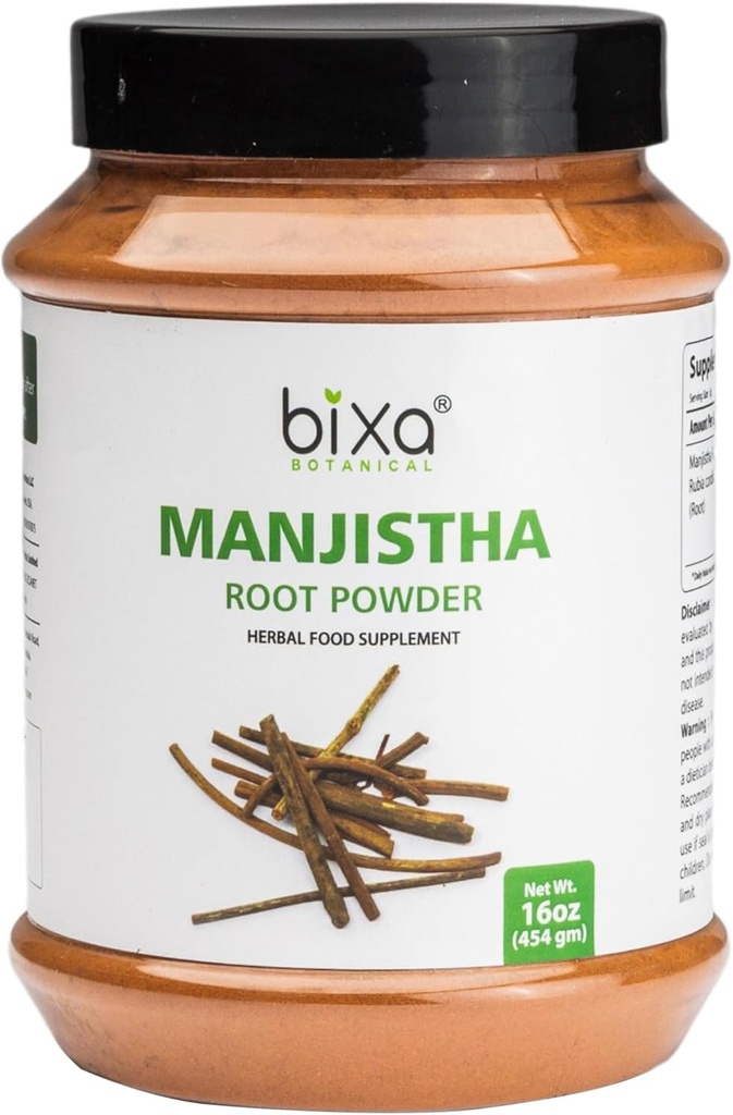 bixa BOTANITIC Manjistha Powder Note 124; Rubia cordifolia