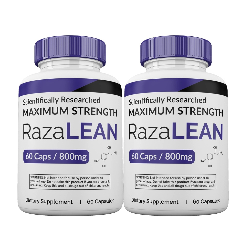 (2 Pack) RazaLean Pills, Razalean Capsules, 2 Month Supply, Made in USA