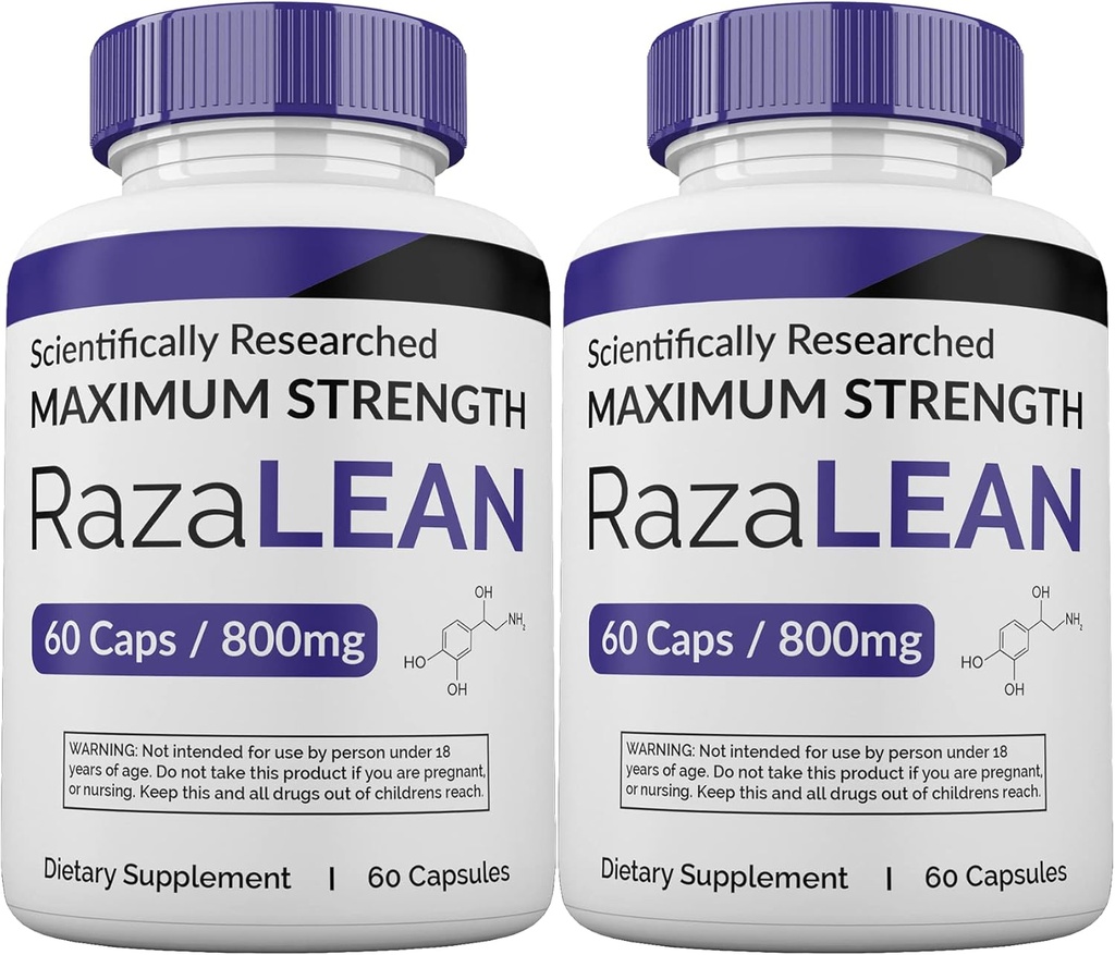 RazaLean Pills, Razalean Capsules, 2 Month Supply, Made in USA