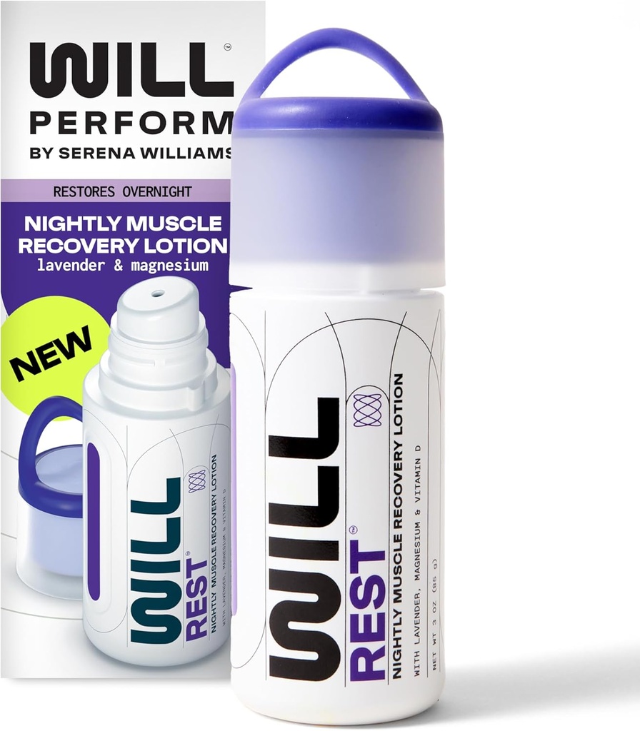 Lavendel Oil Magnesium Lotion for Sleep by Serena Williams I Natlig tematisk Magnesium Cream til afslapning I Vitamin D & Geranium Lavendel Lotion for Better Sleep & Relief I 3 FL Oz
