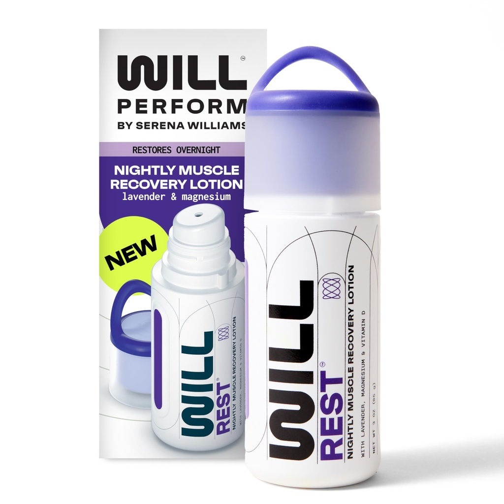 Lavendel Oil Magnesium Lotion for Sleep by Serena Williams I Natlig tematisk Magnesium Cream til afslapning I Vitamin D & Geranium Lavendel Lotion for Better Sleep & Relief I 3 FL Oz