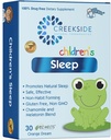 Creekside Naturals Children’s Sleep, with Melatonin and Chamomile, Zero Sugar, Vegan, Pediatrician Formulated, Orange Dream Flavor, 30 EZ Melt Tablets