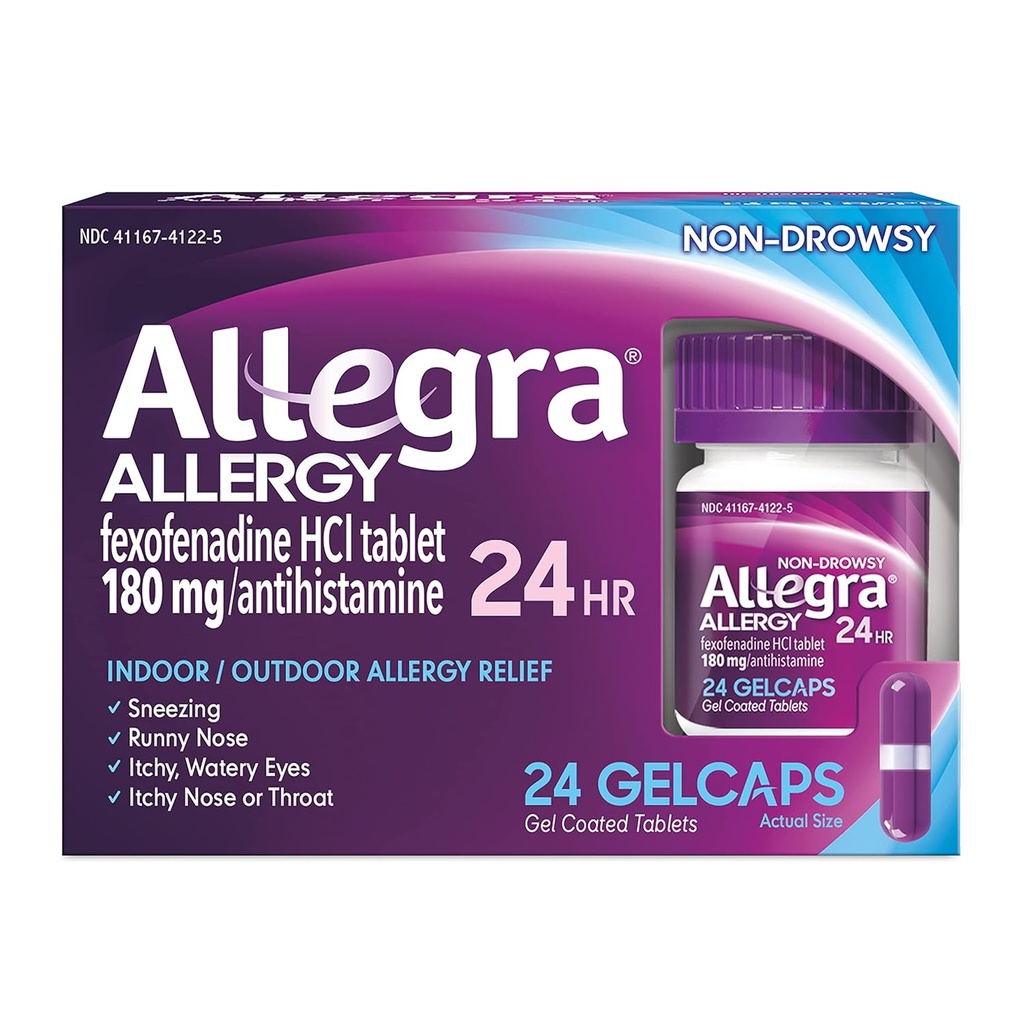 Allegra 24t Gelcaps Størrelse 24t Allegra 24t Gelcaps 24t