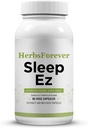 Herbsever Sleep Ez (Sleep Ease) (Ayurvedic Herbal Formulering) til afslapning af sind, krop og hjælp af Blissful Sleep Mønster, 60 vege kapsler, 800 mg hver koncentreret ekstrakt
