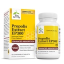 Terry naturligt Propolis Extract EP300 - Øvre luftveje og immunsystem Support - Non- GMO med Bee Propolis Extract - Child & Voksen Supplement - 60 tyggetabletter