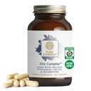 PURE SYNERGY Zink Complex 124; immunsupport Supplement til 124; Natural, Vegan Zink Complex med C-vitamin og økologiske hele fødevarer