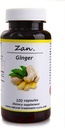 Hekma Center Pure Ginger Root - Zingiber Officinalis - 100 Kapsler Reducerer kvalme - Vegan