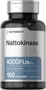 Horbäach Nattokinase Supplement 4000 FU - 124; 150 Kapsler - 124; Non- GMO, Gluten Free