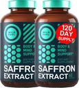 WILD FUEL Pure Saffron Extract Antioxidants Supplement - Eye Health, Energy and Mood Support Happy Saffron - 0,3% Safranal 88.5mg Kosttilskud -120 dag Glutenfri, ikke-GMO Vegan Saffron kapsler