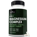 BioSchwartz Magnesium Complex supplement (90 kapsler) 350 mg Magnesium Glycinat Citrate Malat og Taurat Per servering for sunde nerver Muskler Heart Sleep Support (Vegan, Gluten- Free, Non- GMO)