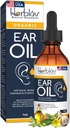 Organic Ear Oil for Ear Infektioner - Natural Eardrops for Infektion Prevention, Swimmers Ear & Wax Removal - Børn, Voksne, Baby, Hunde Earache Remedy - med Mullein, Hvidløg, Calendula, Made in USA