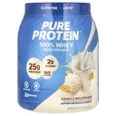 Pure Protein Powder, Whey, High Protein, Low Sugar, Gluten Free, Vanilla Cream, 1,75 lbs