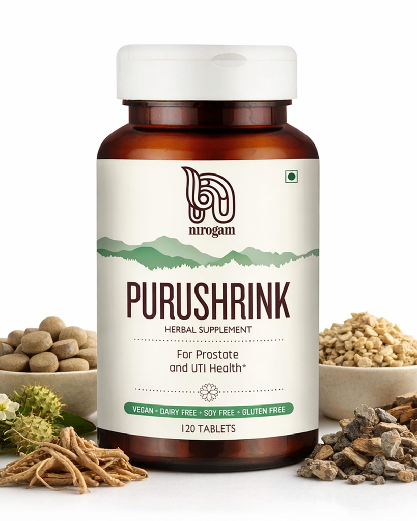 Purushrink Prostata Health Supplement for mænd nogensinde 124; Support Bedre søvn og Urinary Health
