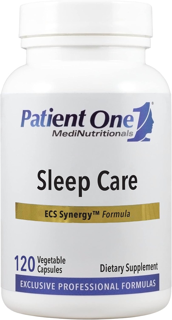 Patient One Sleep Care Medical 124; supplement til støtte Overgang til søvn og rolig søvn * Medical 124; med kamille, Valerian, Melatonin og mere Medical 124; 120 Kapsler